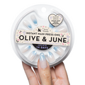 Ocean Mist Velvet Gradient - Press On | Medium | Almond thumbnail