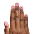 Pink Confetti Party  - Press On | Short | Round single nail