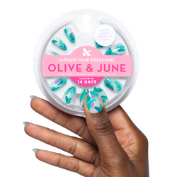Pink Palace Palms - Press On | Medium | Almond