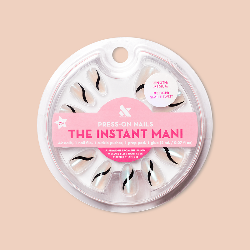 Simple Twist - Press-On | Medium | Almond 