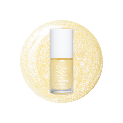 Fizzy Fizzy Sheer yellow shimmer Quick Dry Polish