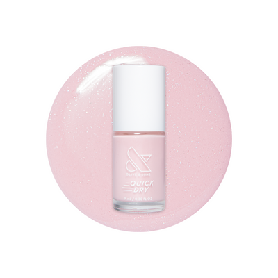 Milkshake Milkshake sheer pink microglitter Quick Dry Polish