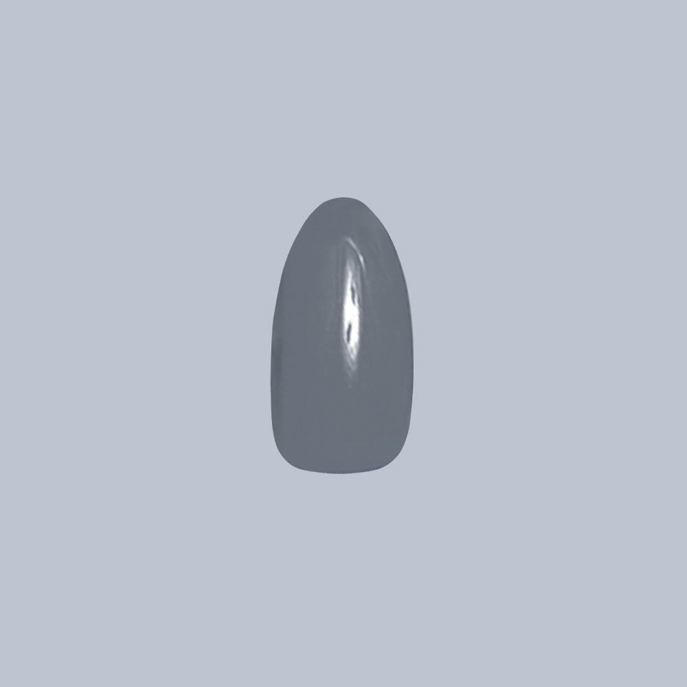 Social Studies - Press-On | Medium | Almond deep navy medium almond press-on nail for a simple at-home manicure