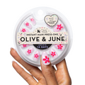 Stevie Puffy Flower - Press On | Short | Round thumbnail