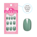 Still Life of Flowers - Tab Press-On | Extra Short | Round thumbnail