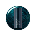 Dancing Green - Gel bottle over deep emerald green chrome gel polish for a long-lasting manicure by Olive and June