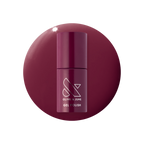 Mulberry - Gel polish bottle on deep maroon background for a rich and long-lasting manicure by Olive and June