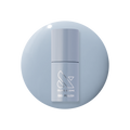 Vintage - Gel polish bottle in a classic denim blue shade on a matching blue gel polish background by Olive and June