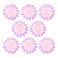 Super Stick Tab Pack showing eight pink adhesive nail tab wheels with application instructions for press-on mani use