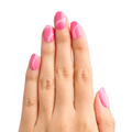 Tonal Pink Swirls - Tab Press On | Short | Round thumbnail
