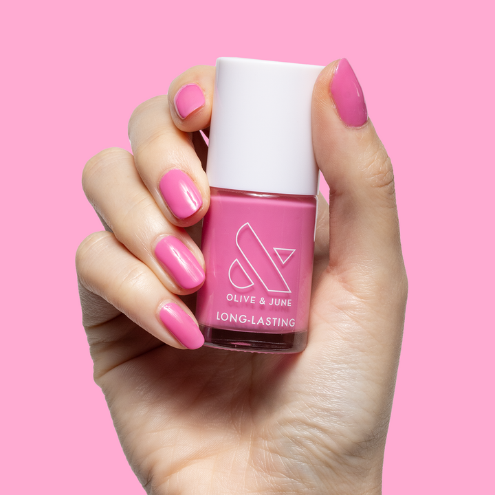 Your Favorite Suit polish glowy peony pink