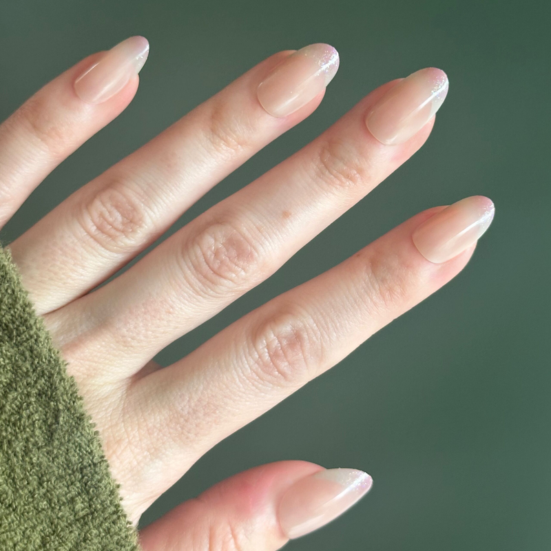 picture of Party Glitter French - Press On | Medium | Oval