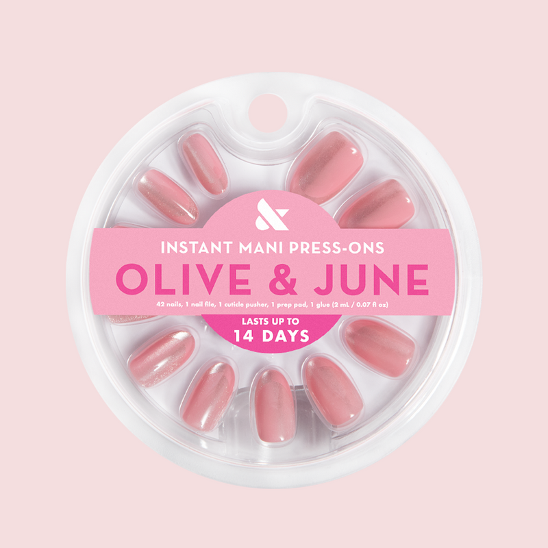 Peach Illusion French - Press-On | Medium | Oval 