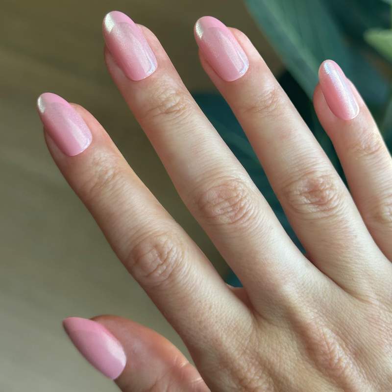 picture of Peach Illusion French - Press-On | Medium | Oval