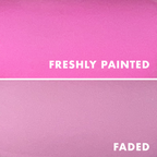 Permanent Vacation - Gel showing bright pink gel polish freshly painted and faded to soft bubblegum after sun exposure