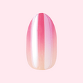 Pink Chrome Gradient | Medium | Oval - Tab Press-On single nail