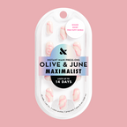 Package of Pink Puffy Swirls - Press-On | Short | Round with bubblegum pink 3D swirls on milky neutral base nails