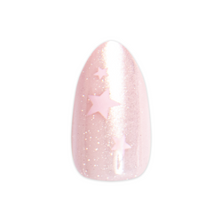 Pink Starburst - Press-On | Medium | Almond