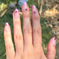 Pink Chrome Puffy Cherry French- Press-On | Medium | Almond thumbnail