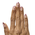 Pink Chrome Puffy Cherry French - Press On | Medium | Almond thumbnail