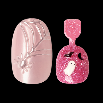 Pink Halloween Glam Press-On Set Pink Halloween Glam Press-On Set  Press-On