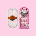 Pink Halloween Glam Press-On Set single nail