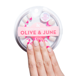 Pink Paradise French - Press On | Short | Round