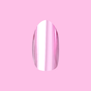 Pink Mirror Chrome - Press-On | Medium | Oval single nail
