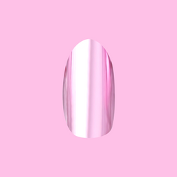 Pink Mirror Chrome - Press-On | Medium | Oval