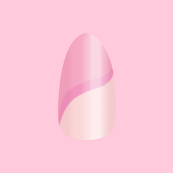 Pink Simple Twist - Press-On | Medium | Almond