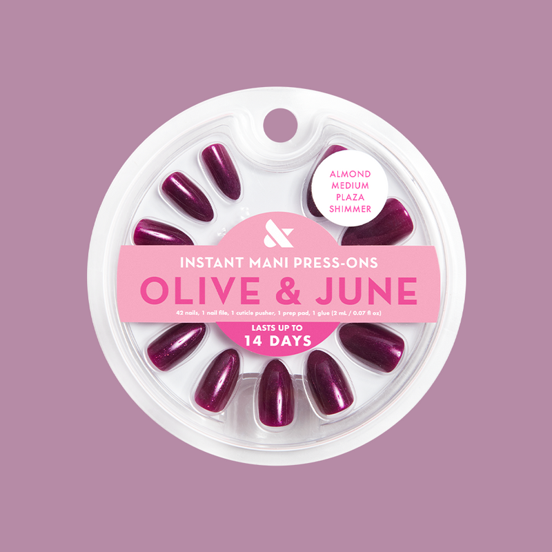 Plaza Shimmer - Press-On | Medium | Almond 