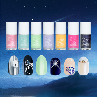 The Mandalorian and Grogu Summer Polish + Press-on Set The Mandalorian and Grogu Summer Polish + Press-on Set  other