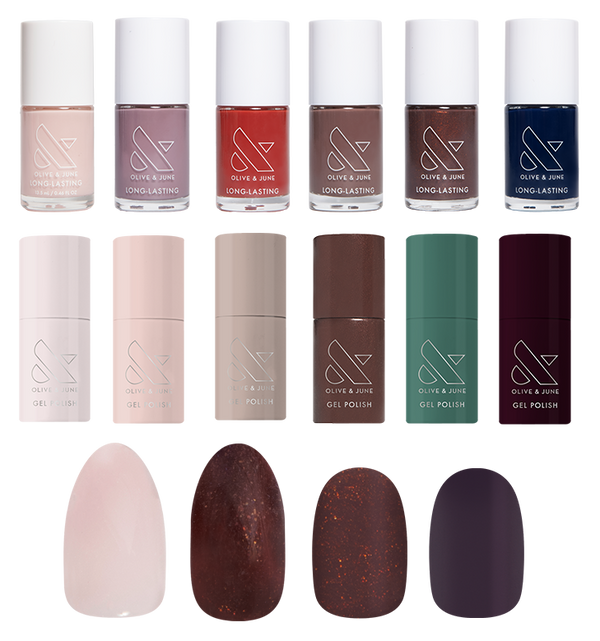 Fall Polish & Press-On Set