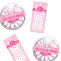Press-On Mystery Box featuring assorted Olive & June mani press-ons with question marks on white and pink backgrounds thumbnail