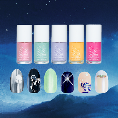 The Mandalorian and Grogu Summer Polish + Press-on Set The Mandalorian and Grogu Summer Polish + Press-on Set  other