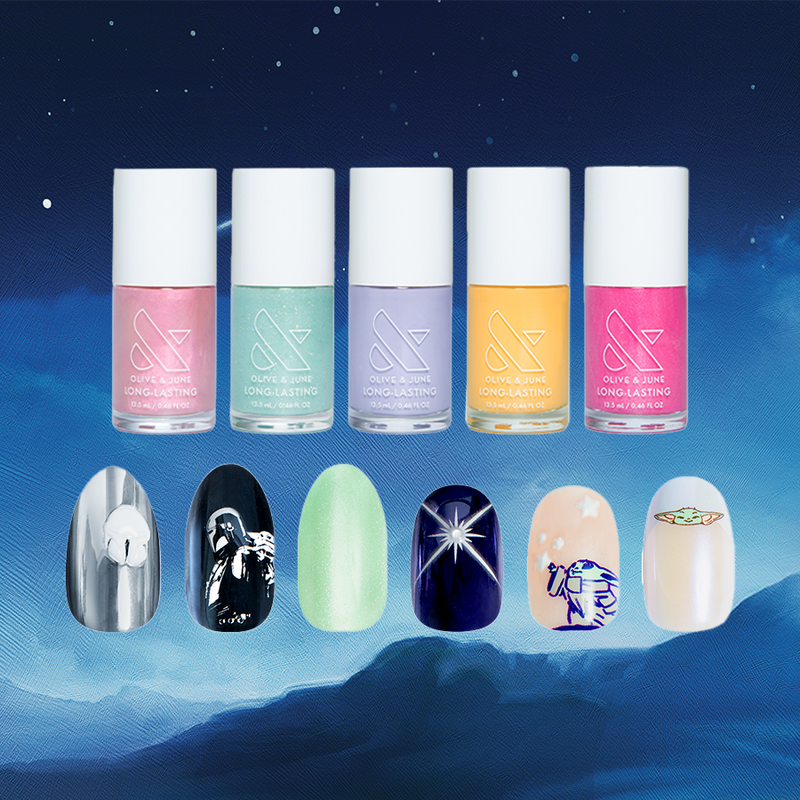 The Mandalorian and Grogu Summer Polish + Press-on Set