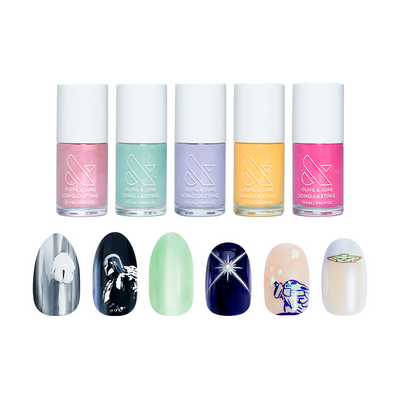 The Mandalorian and Grogu Summer Polish + Press-on Set The Mandalorian and Grogu Summer Polish + Press-on Set  other