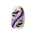 Puffy Bat Swirls - Press-On | Medium | Oval thumbnail