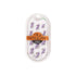 Puffy Bat Swirls - Press-On | Medium | Oval