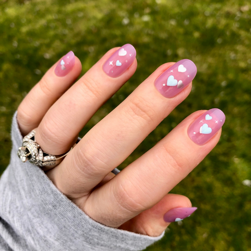 picture of Puffy Hearts - Press-On | Short | Round