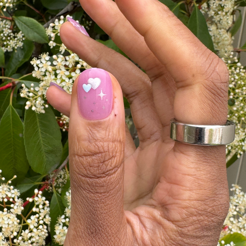 picture of Puffy Hearts - Press-On | Short | Round