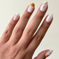 Pumpkin Glam - Press-On | Medium | Oval thumbnail