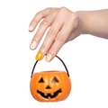 Pumpkin Party | Extra Short | Round - Tab Press-On thumbnail