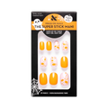 Pumpkin Party | Extra Short | Round - Tab Press-On thumbnail