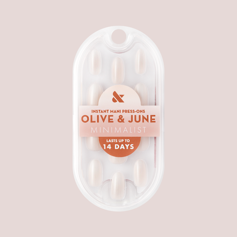 Pure White Syrup Gradient - Press-On | Medium | Oval 