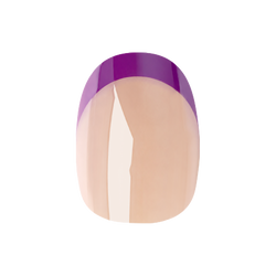 Purple Chrome Velvet - Press-On | Extra Short | Round