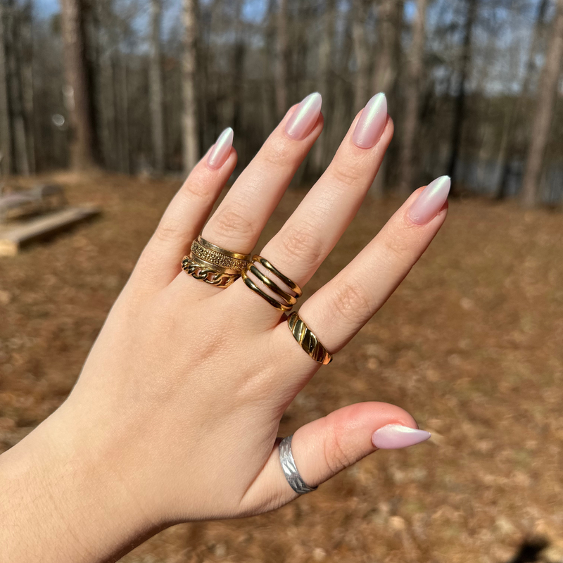 picture of Purple Puka - Press-On | Medium | Almond