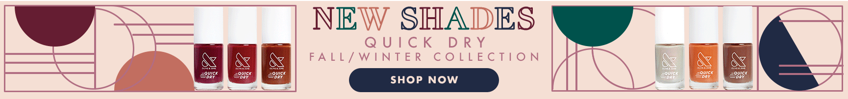 New Shades quick dry fall / winter collection - shop now