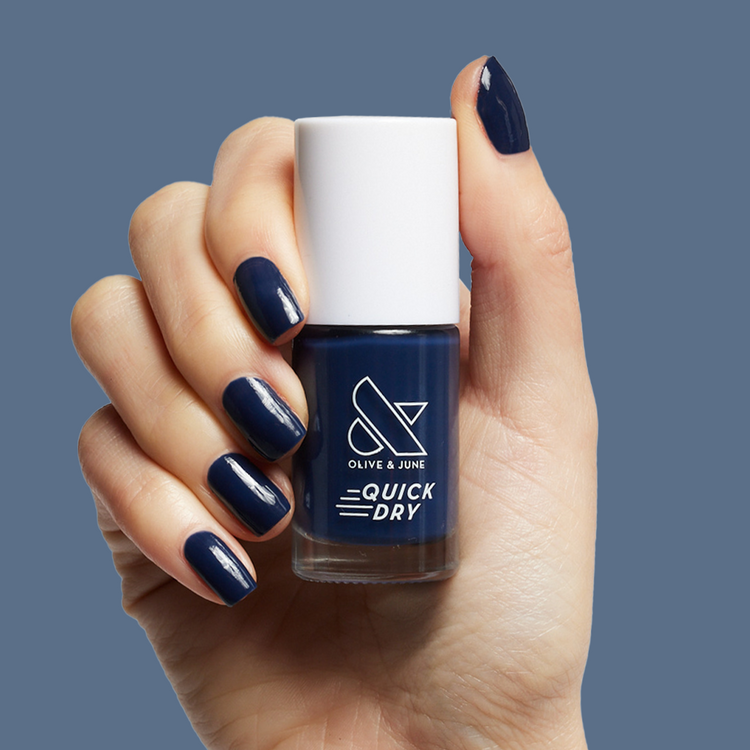 Suited polish dark navy