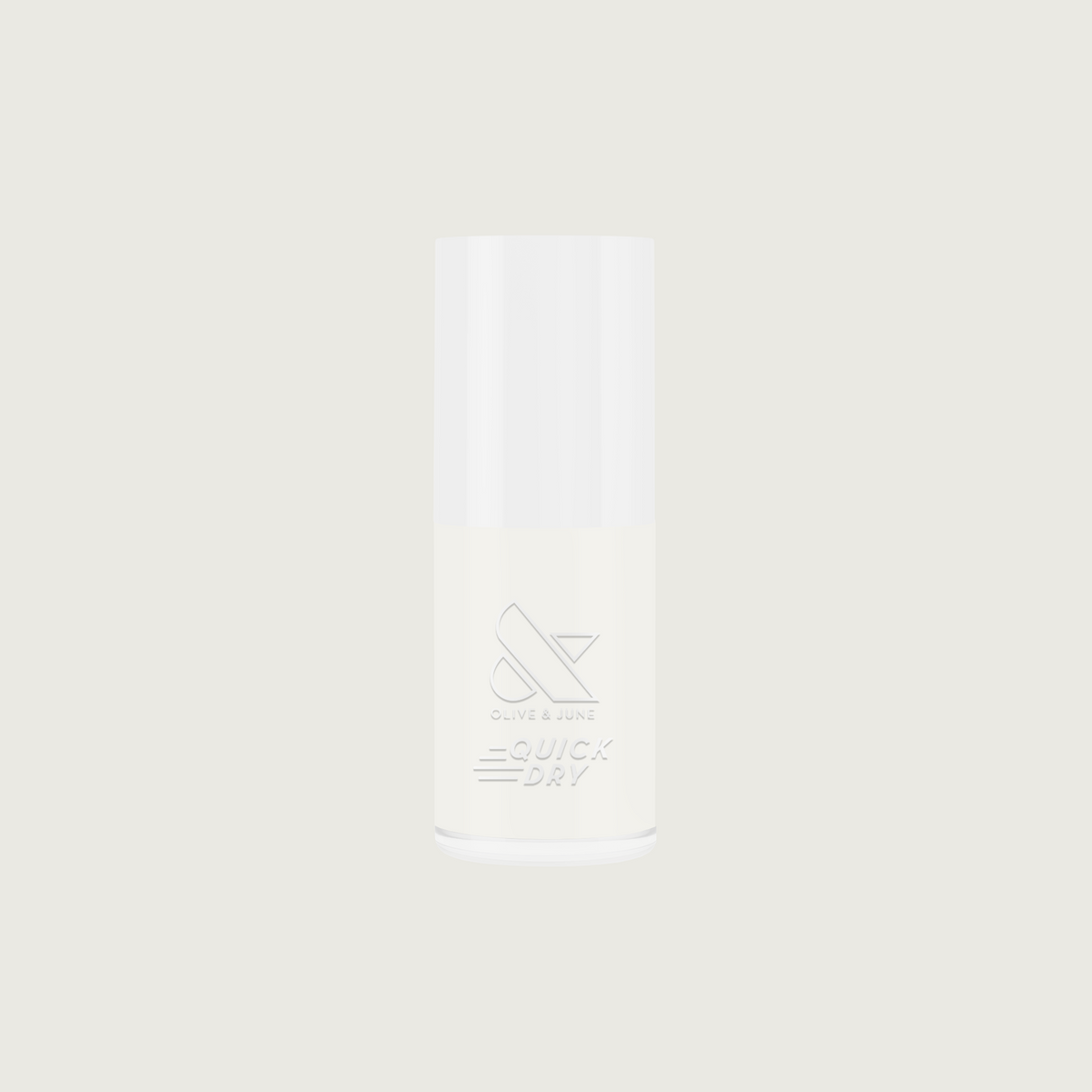 Bottle of Buttercream quick dry polish in sheer milky white shade for easy, long-lasting at home manicure or mani touch ups